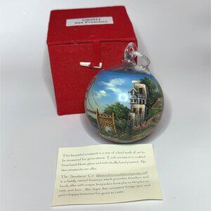 Sundance Handpainted Glass Ball Ornament San Francisco GB2024 with Box